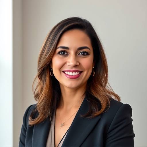 Foto de Fernanda Alves Pereira, consultora de estilo da Alfaiataria Elegante, sorrindo.